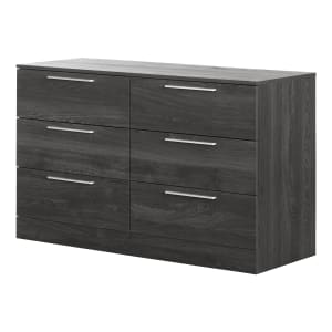 Commode de rangement double avec 6 tiroirs