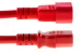 AC Power Cord, C13 to C14, 18 AWG, 10ft, Red