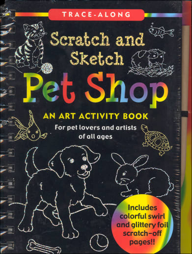 Pet Shop Trace-Along Scratch and Sketch Activity Book