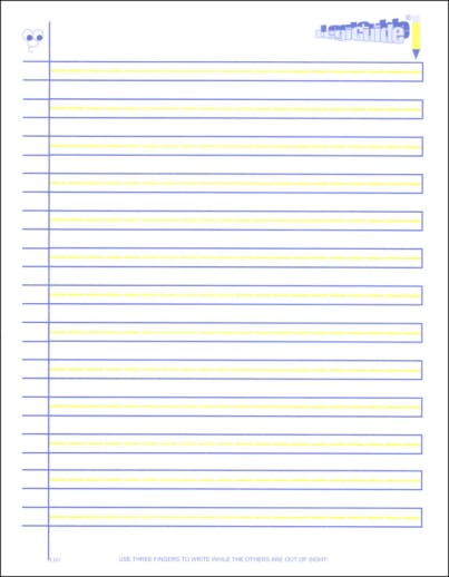 LegiGuide Paper: Narrow Ruled, 3rd-4th