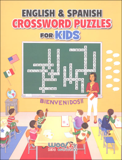 English and Spanish Crossword Puzzle for Kids