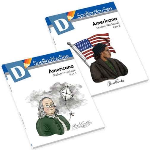 Spelling You See Level D: Americana Student Workbooks (Revised Edition)