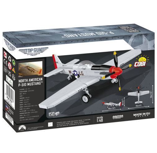 COBI Top Gun Maverick P51-D Mustang Fighter - 150 pieces