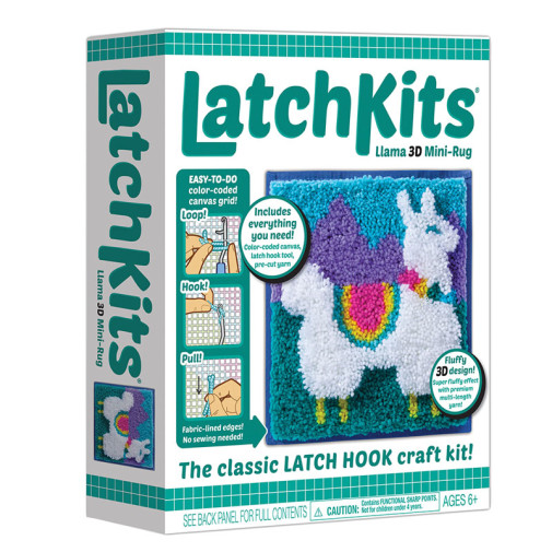 LatchKits Latch Hook Craft Kit: Rainbow