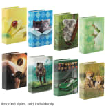 The Original Book Sox: Stretchable Jumbo Fabric Book Cover - 5 Solid Print Pack