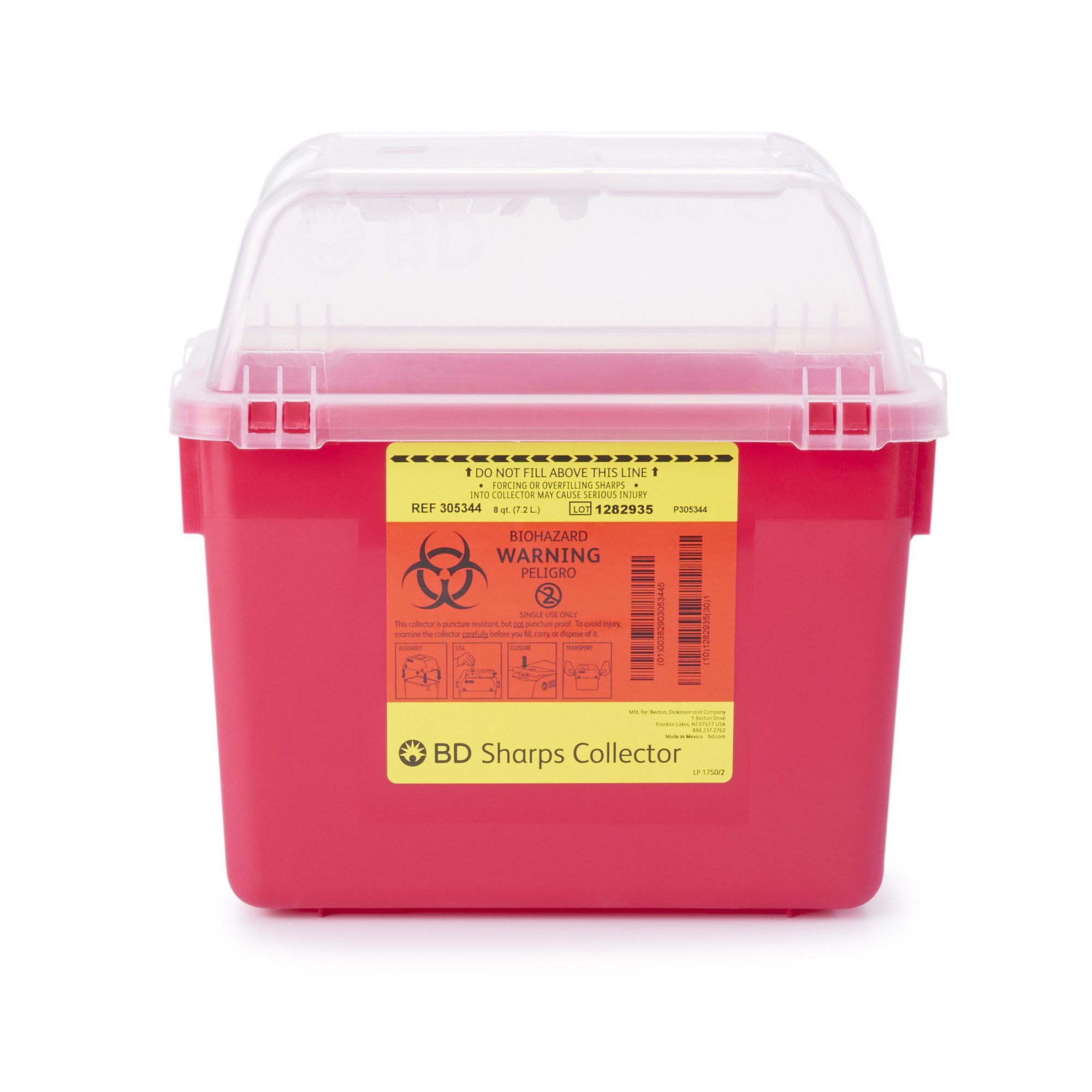 BD Multi-purpose Sharps Container, 10.3 x 11.3 x 6.8 Inch MK 761078
