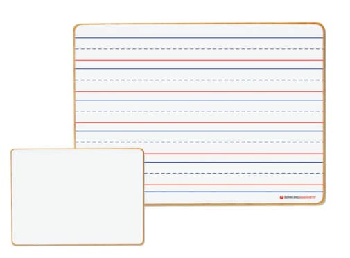 Magnetic Dry-Erase Board: Double-Sided Line Ruled/Blank