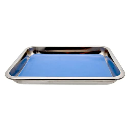 Dissecting Pan Stainless Steel with Plastisol Pad 10.5"x7.75"x1.5"