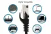 Cat5e Ethernet Patch Cable, Snagless, UTP, 0.5 ft, Black