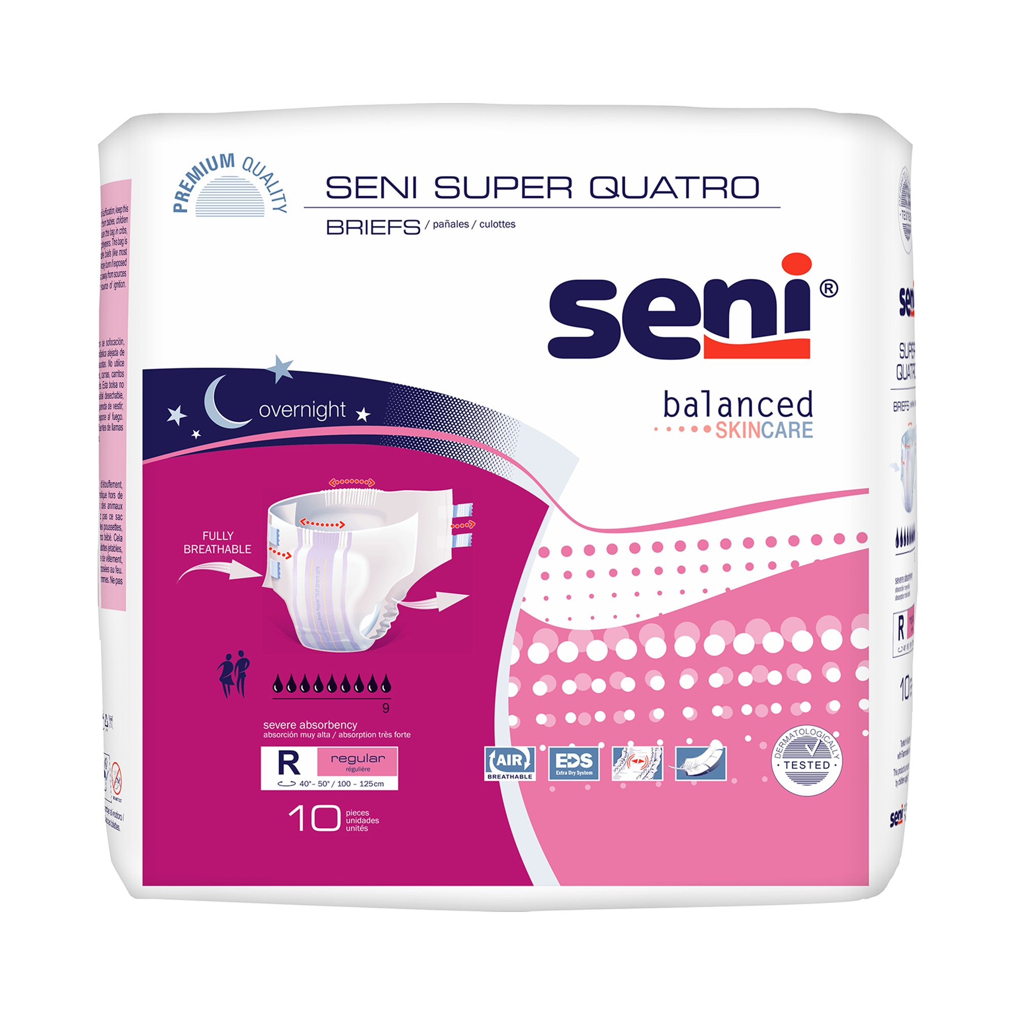 Seni Super Quatro Severe Absorbency Incontinence Brief, Regular MK 1163837