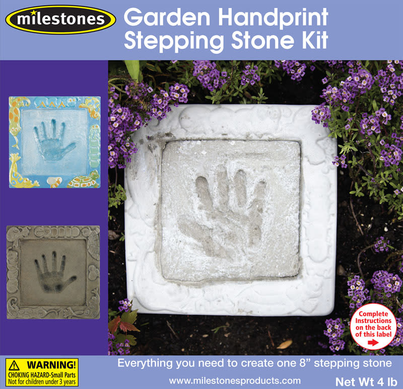 Milestones Garden Handprint Stepping Stone Kit