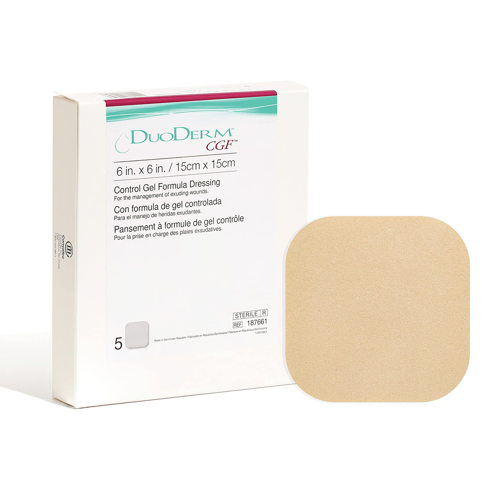 DuoDerm CGF Hydrocolloid Dressing, 6 x 6 inch MK 185893
