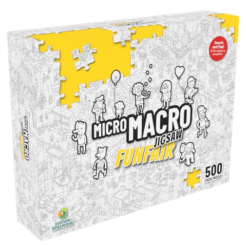 MicroMacro Jigsaw Puzzle: Funfair (500 pieces)