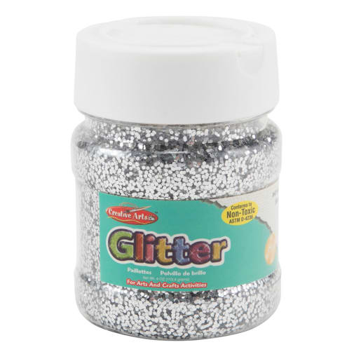 Glitter 4 oz. Bottle - Silver