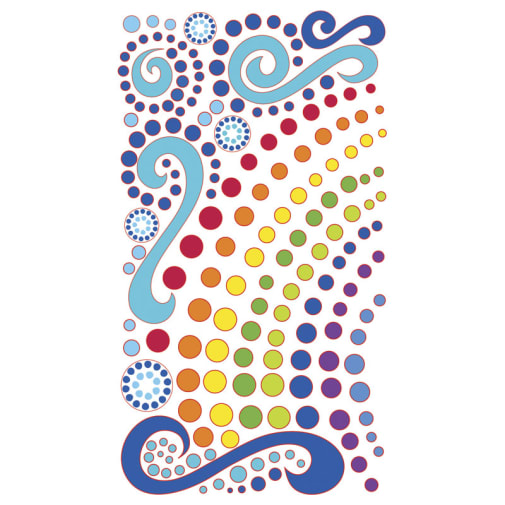 Rainbow Dots Stickers