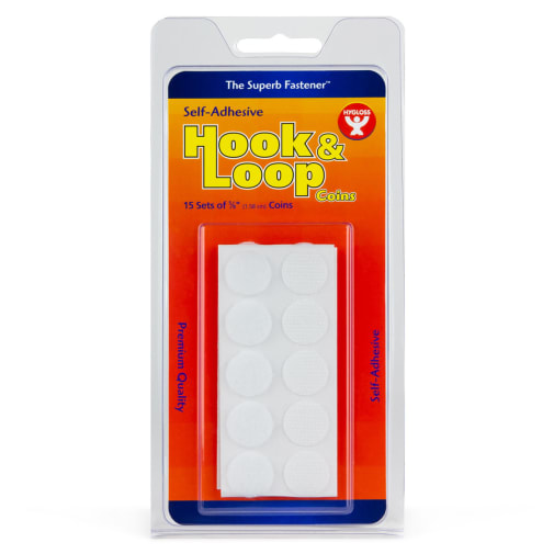 Hook & Loop Fastener 5/8" Coins - 15 Sets