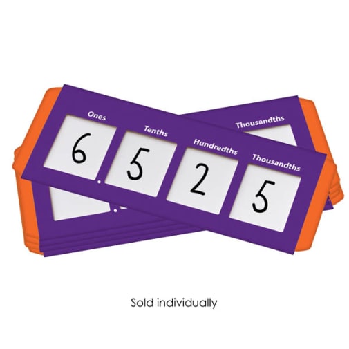 Place Value Slider: Thousandths to Ones