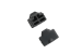 RJ45 Ethernet Port Dust Covers, Silicone Anti-Dust Plugs for Female RJ45 Ports, Black, 100 Pack