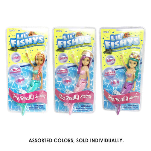 Lil' Fishy's Swimming Mermaid Doll Asst Style