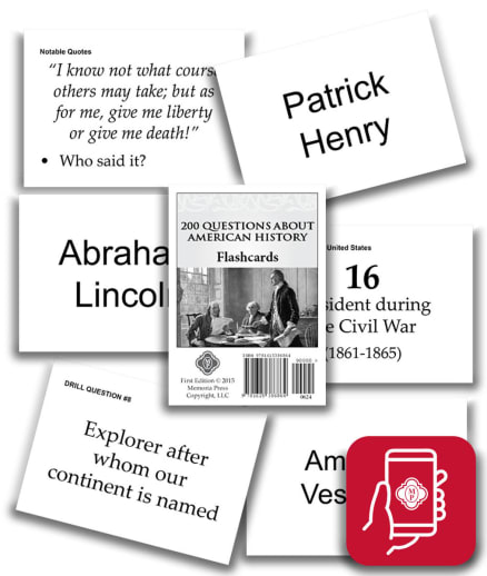 Memoria Press 200 Questions About American History Flashcards (App Access)
