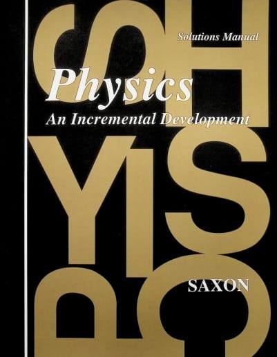 Saxon Physics Solution Manual