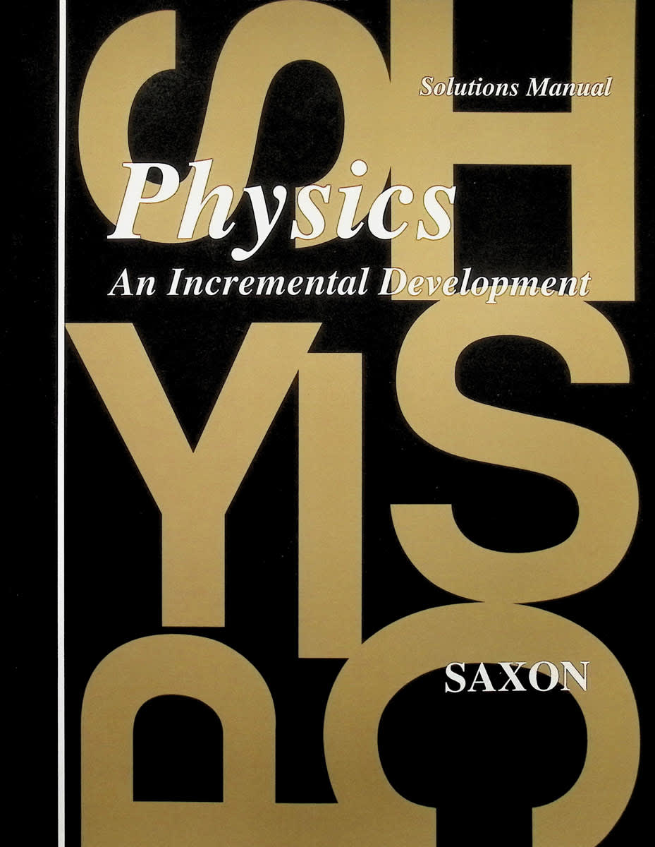 Saxon Physics Solution Manual