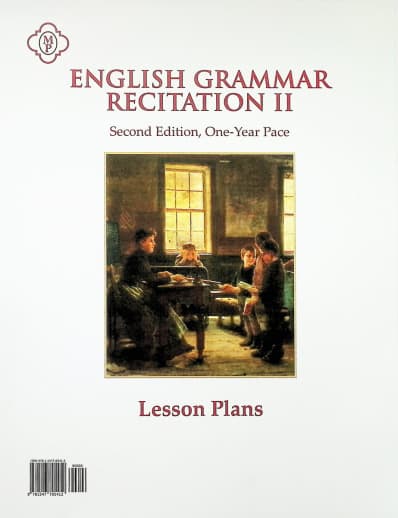 Memoria Press English Grammar Recitation 2 Lesson Plans (2nd Edition)