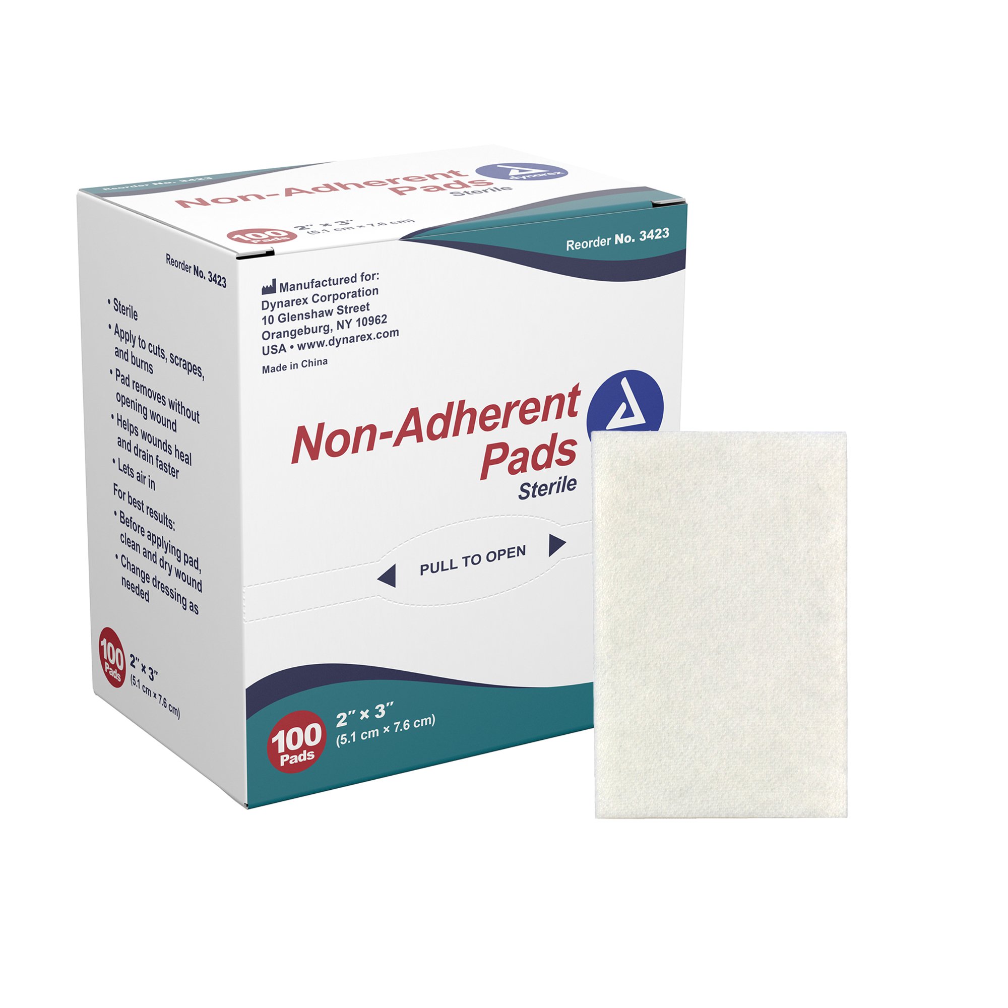 dynarex Nonadherent Dressing, 2 x 3 Inch MK 246023