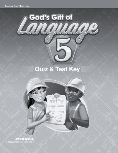 God's Gift of Language 5 Quiz and Test Key