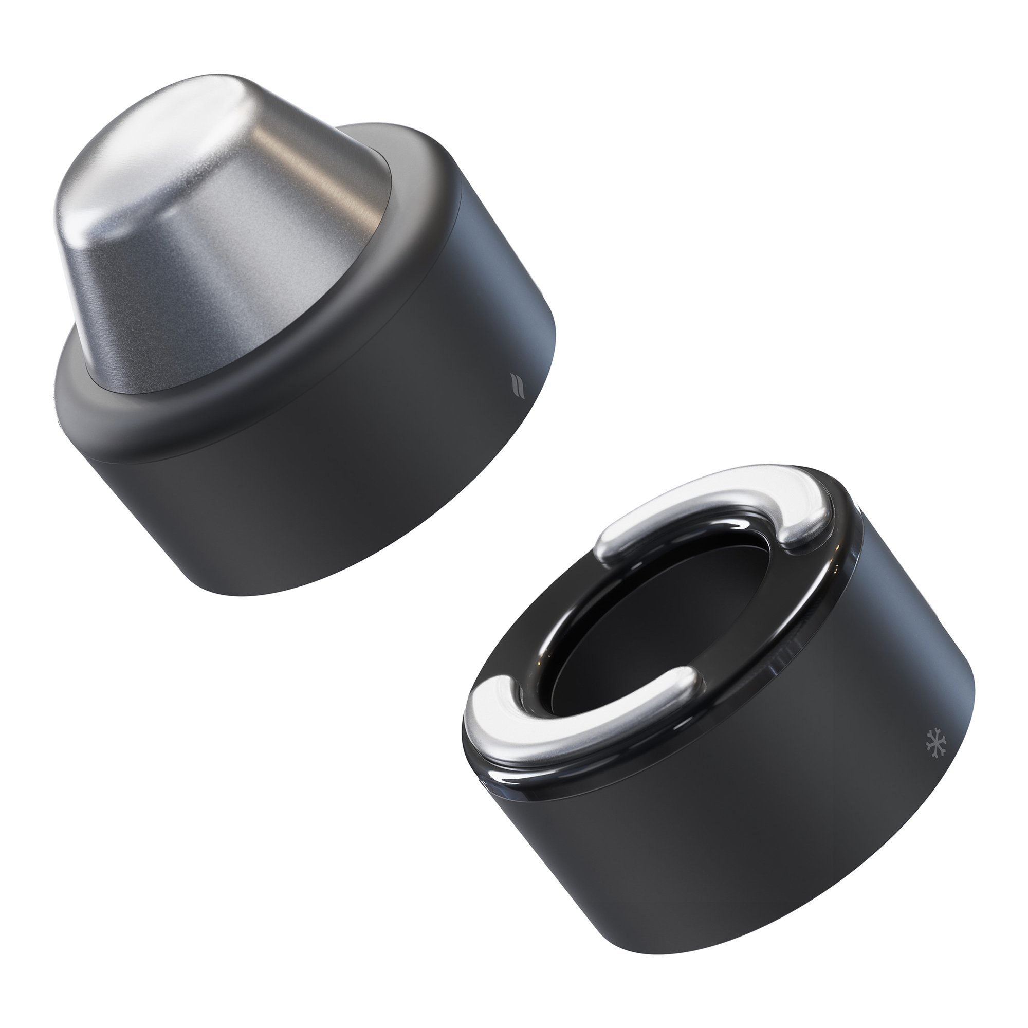 TheraFace Hot and Cold Rings Facial Massage, Black MK 1248586