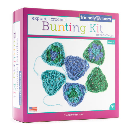 Explore Crochet: Bunting Kit - Ocean