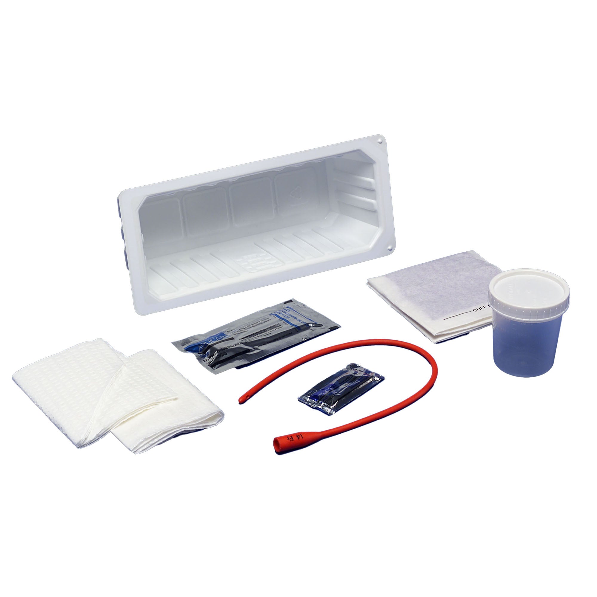 Dover Open Intermittent Urethral Catheter Tray, PVP MK 214610