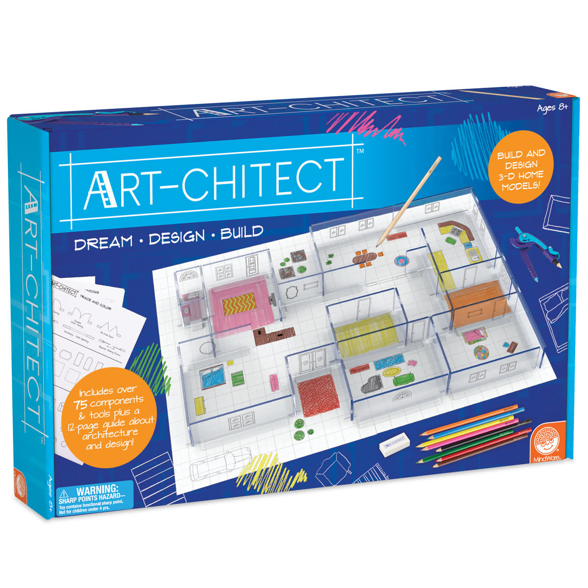 Art-chitect 3-D Home Design Architecture Kit | MindWare