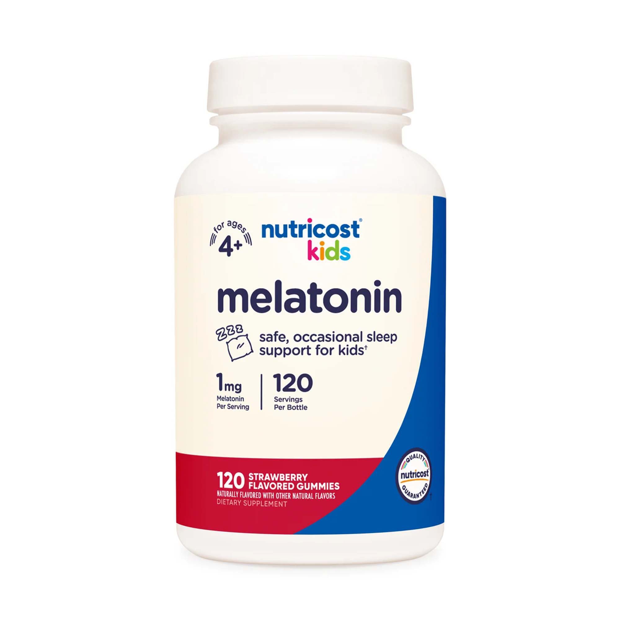 nutricost Kids 1 mg Melatonin Gummies, Strawberry Flavor MK 1270273