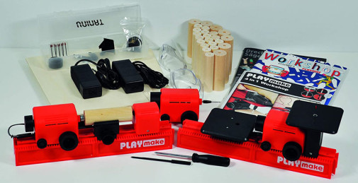 playmat(現 PLAY make) 　組立式卓上工作機械 PLAYmake 4-in-1 Cool Tool Workshop Safe Woodworking Kit