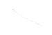 8in Nylon Cable Ties, White (Qty 100)