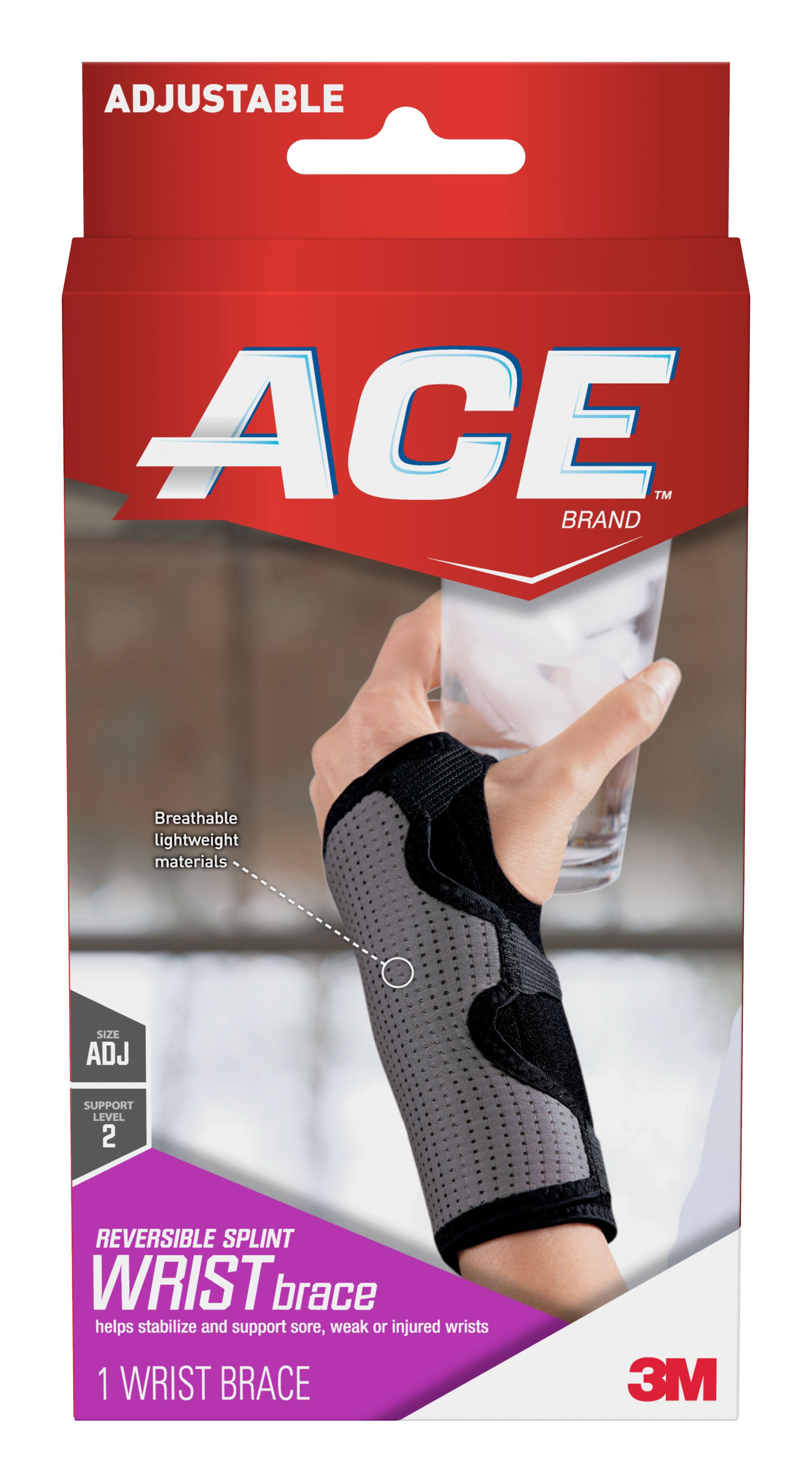 3M Ace Wrist Brace, Reversible, Left or Right Hand MK 1084247