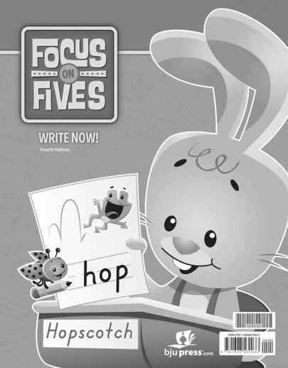 BJU Press Focus on Fives K5 Write Now! Handwriting 4th Edition