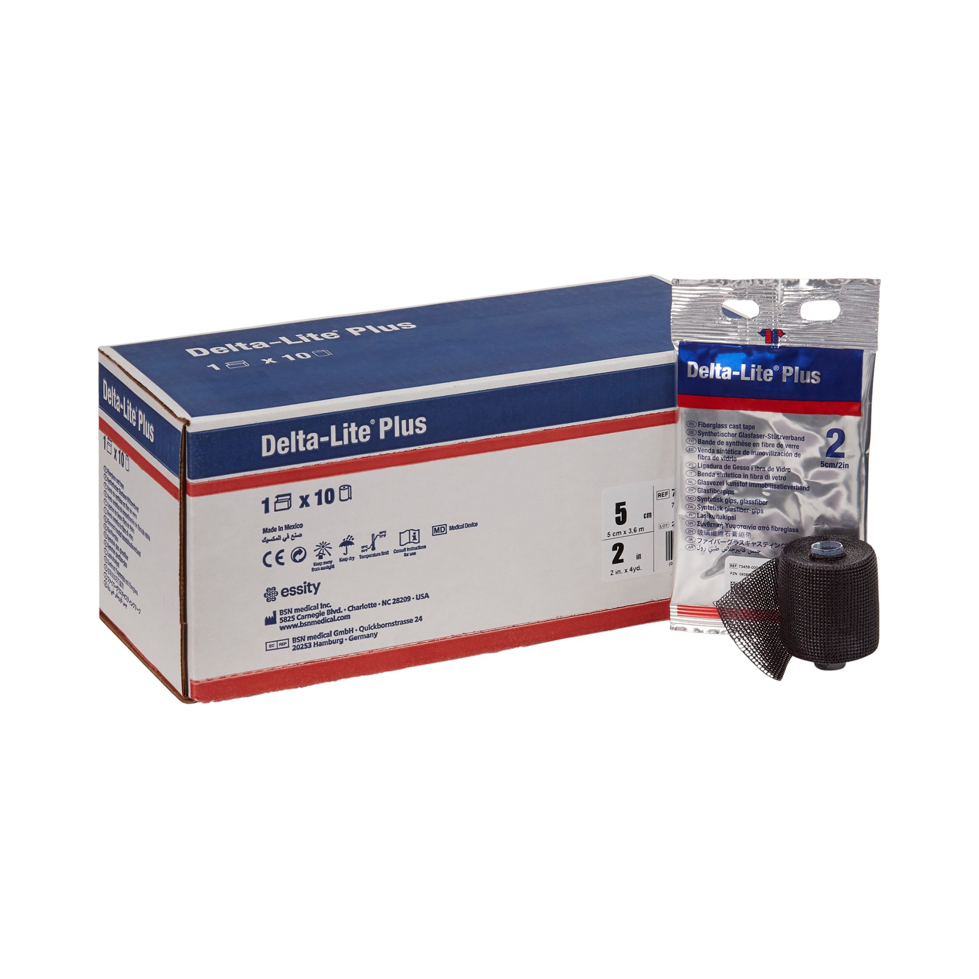 Delta-Lite Plus Black Cast Tape, 2 Inch x 4 Yard MK 653379