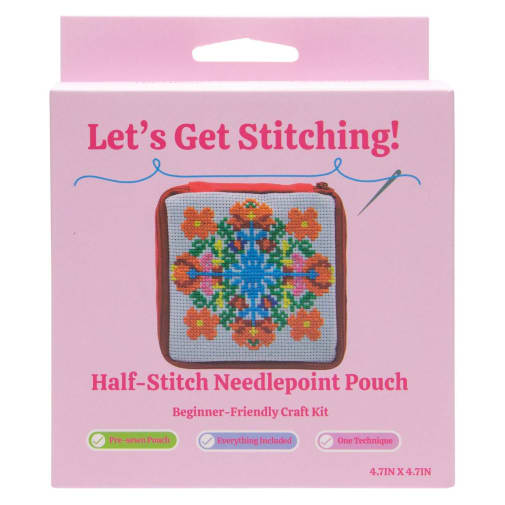 Let's Get Stiching! Flowers Bag