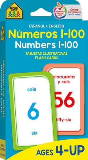 Numeros 1-100/Numbers 1-100 Flash Cards