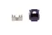 Cat6 RJ45 110 Type Keystone Jack, Purple