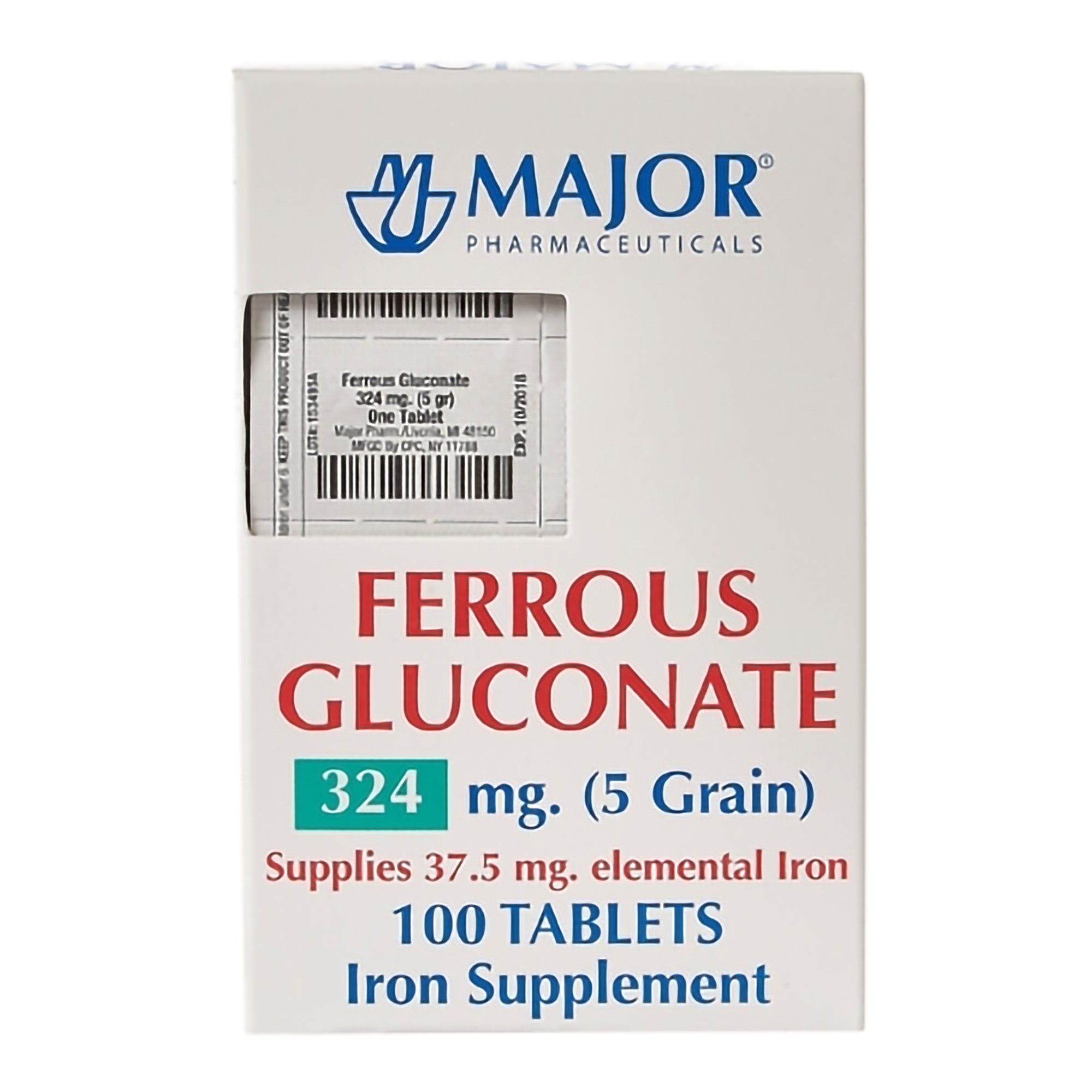 Major Ferrous Gluconate Iron Supplement MK 1186553
