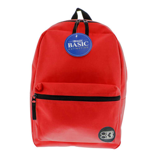 Red Basic Backpack 16"