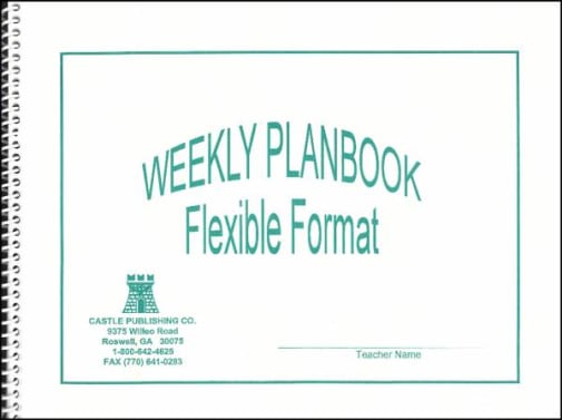 Weekly Lesson Plan Book Flexible Format