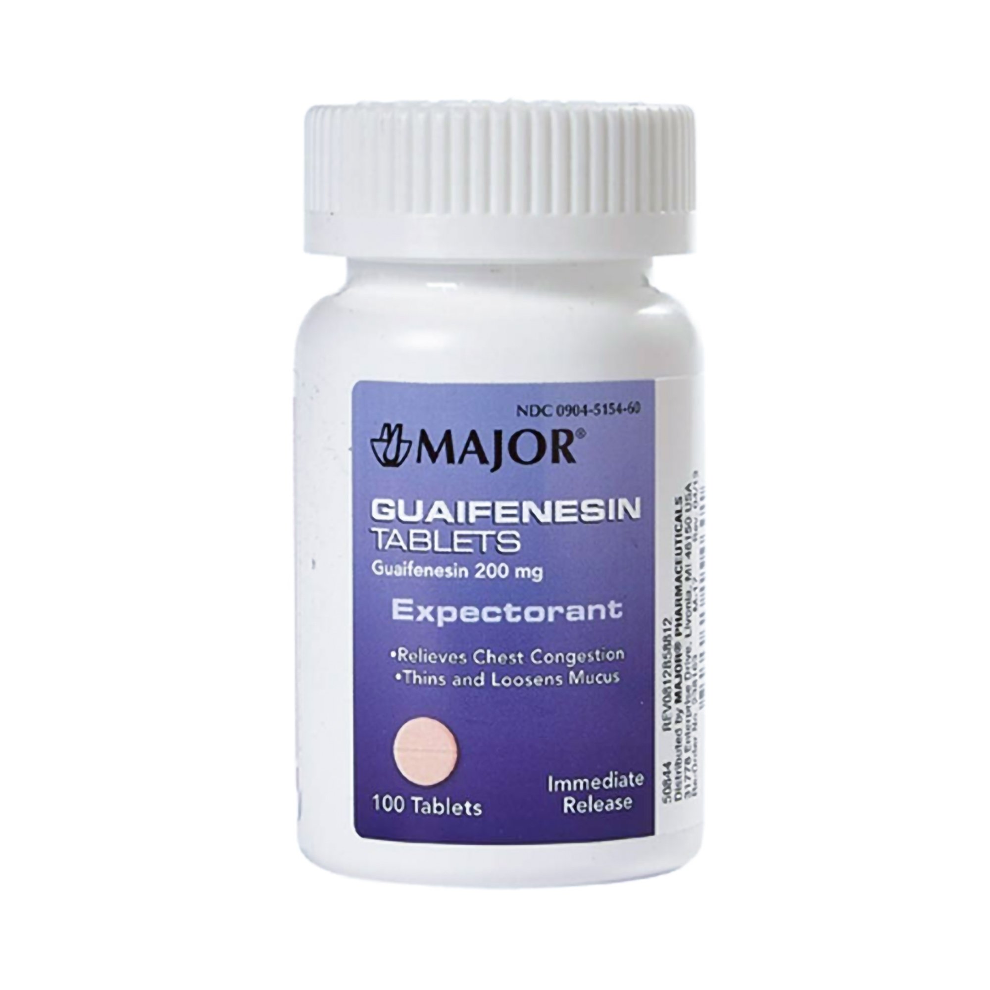 Major Guaifenesin Cold and Cough Relief MK 801376