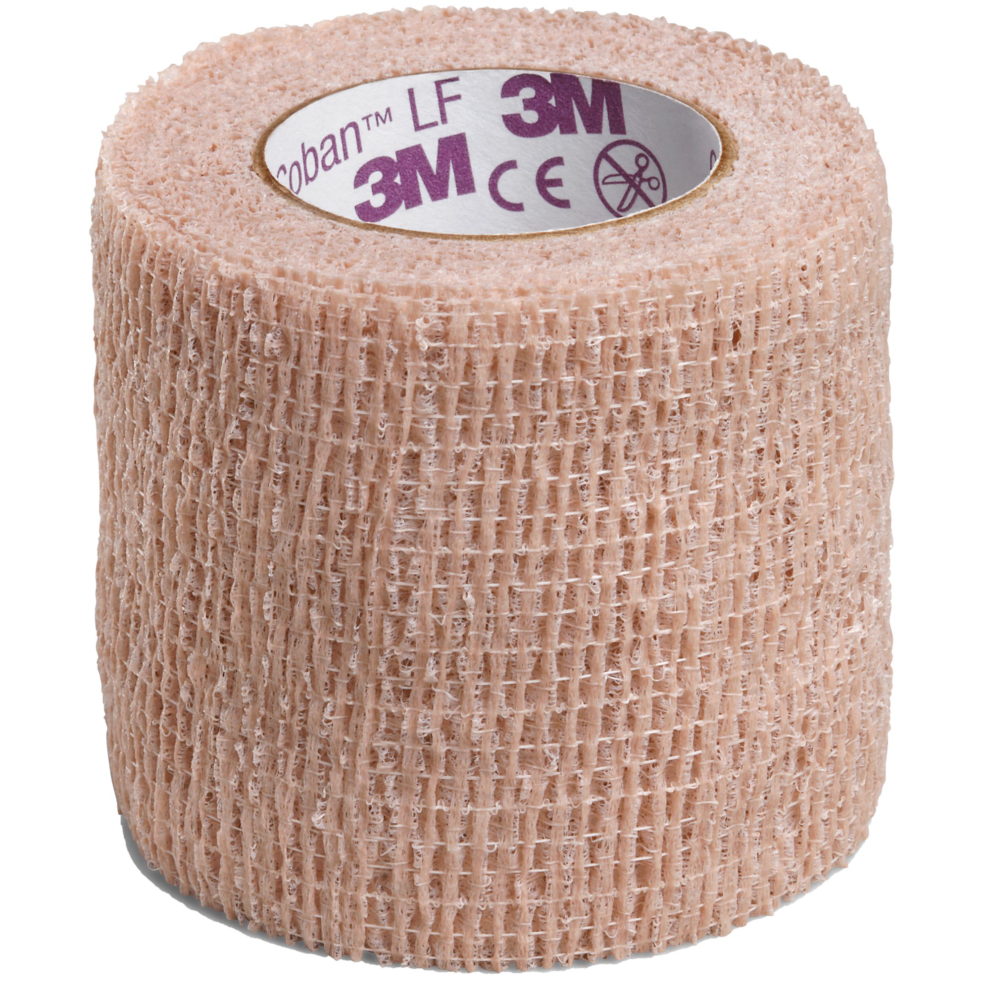 3M Coban LF Self-adherent Closure Cohesive Bandage, 2 Inch x 5 Yard, Tan MK 388423