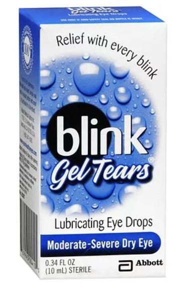 blink geltears Lubricating Eye Drops Moderate-Severe Dry Eye MK 1052811