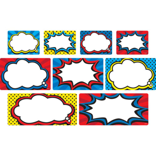 Clingy Thingies Labels & Mini Labels - Superhero