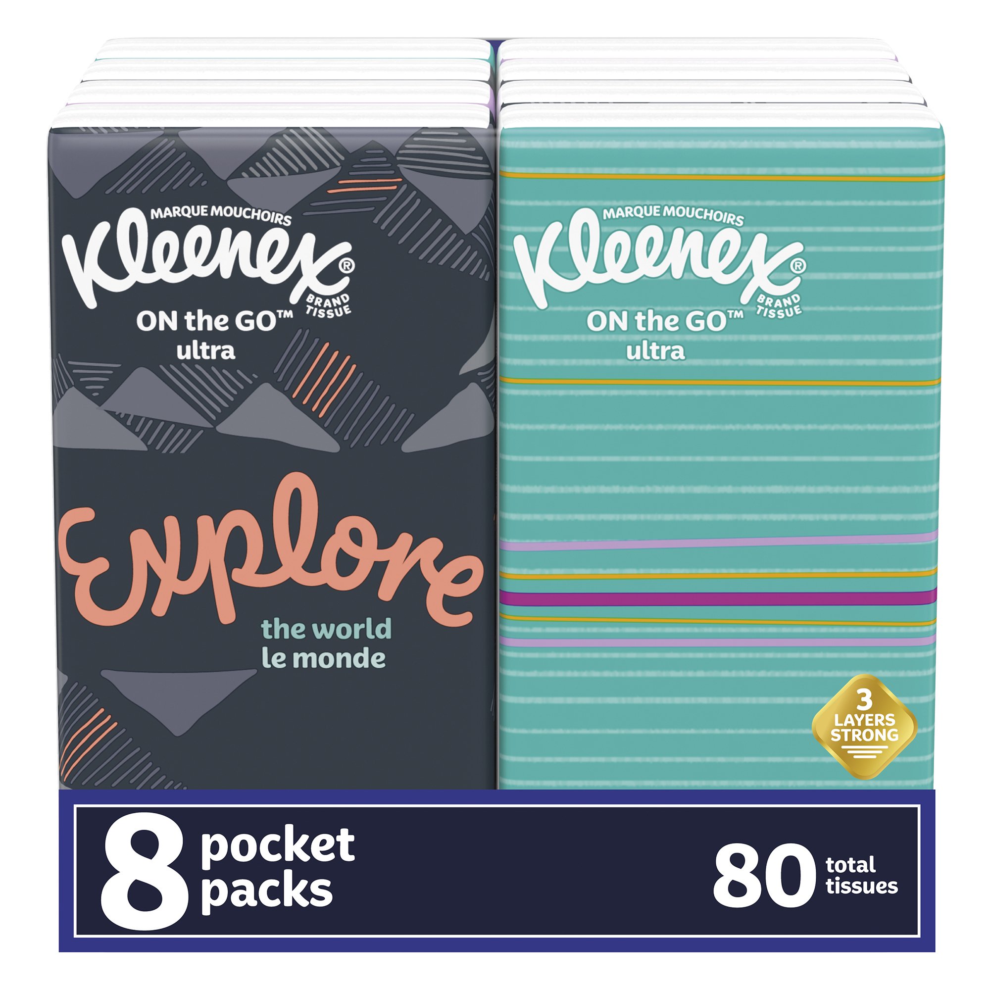 Kleenex Pocket Pack Facial Tissue MK 1032437